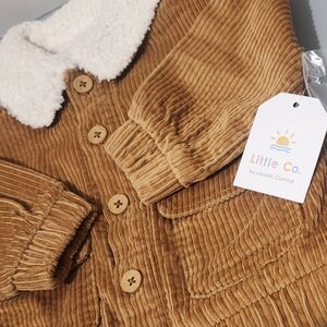 Little Co. Corduroy Jacket with Sherpa Collar